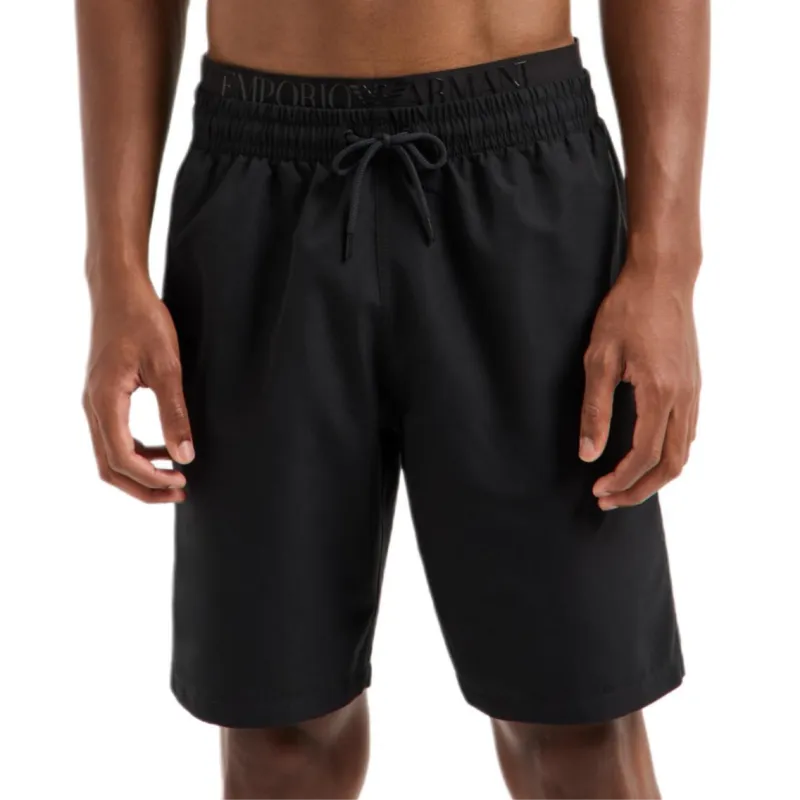 EMPORIO ARMANI Asv Logoband Recycled Fabric Boardshorts-1