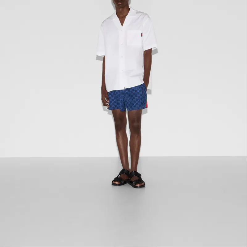 GUCCI Printed Poplin Swim Shorts-2