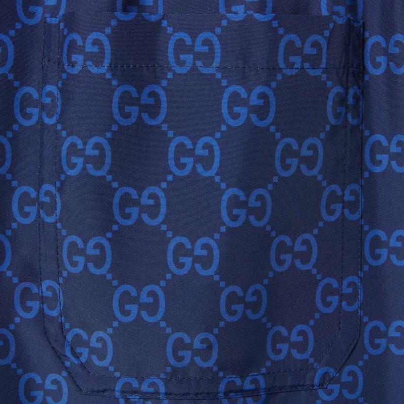 GUCCI Printed Poplin Swim Shorts-6