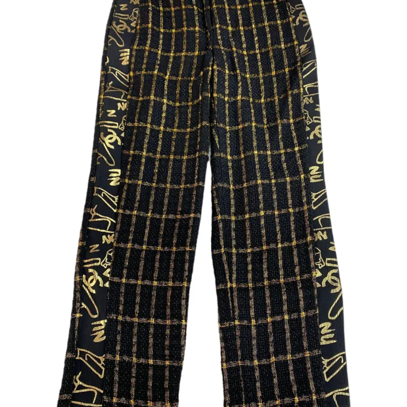 CHANEL Casual Pants Women's Black-2