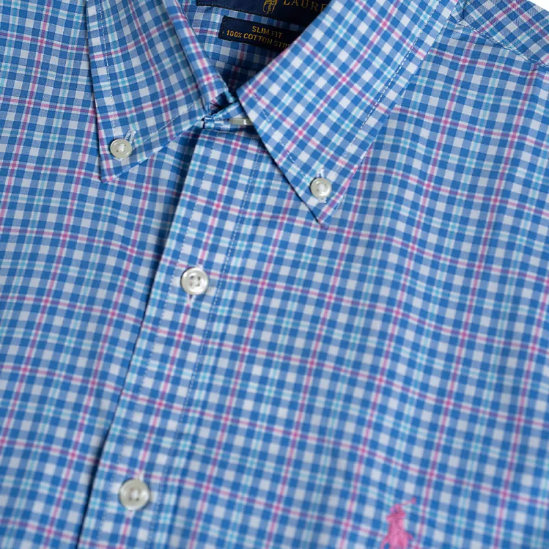 Polo Ralph Lauren Shirt Men's Blue Pink-3