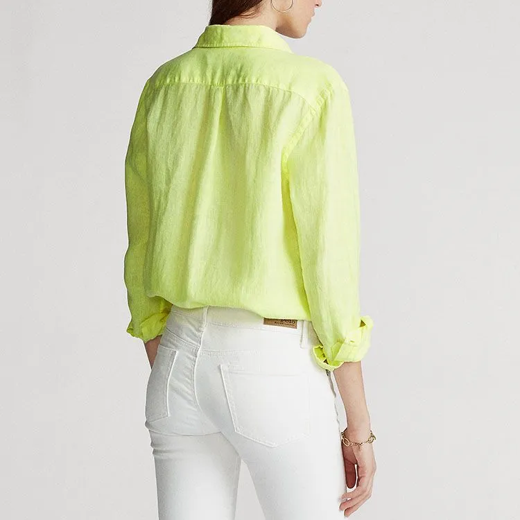Polo Ralph Lauren SS24 Shirt Women's Lemon-3