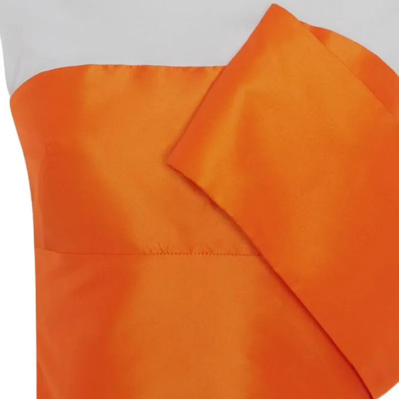 Alexander McQueen Crop Top Women's White Orange-2