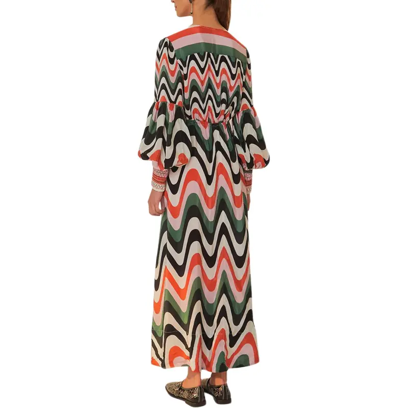 FARM RIO Long-Sleeved Dresses Women's Pink-3