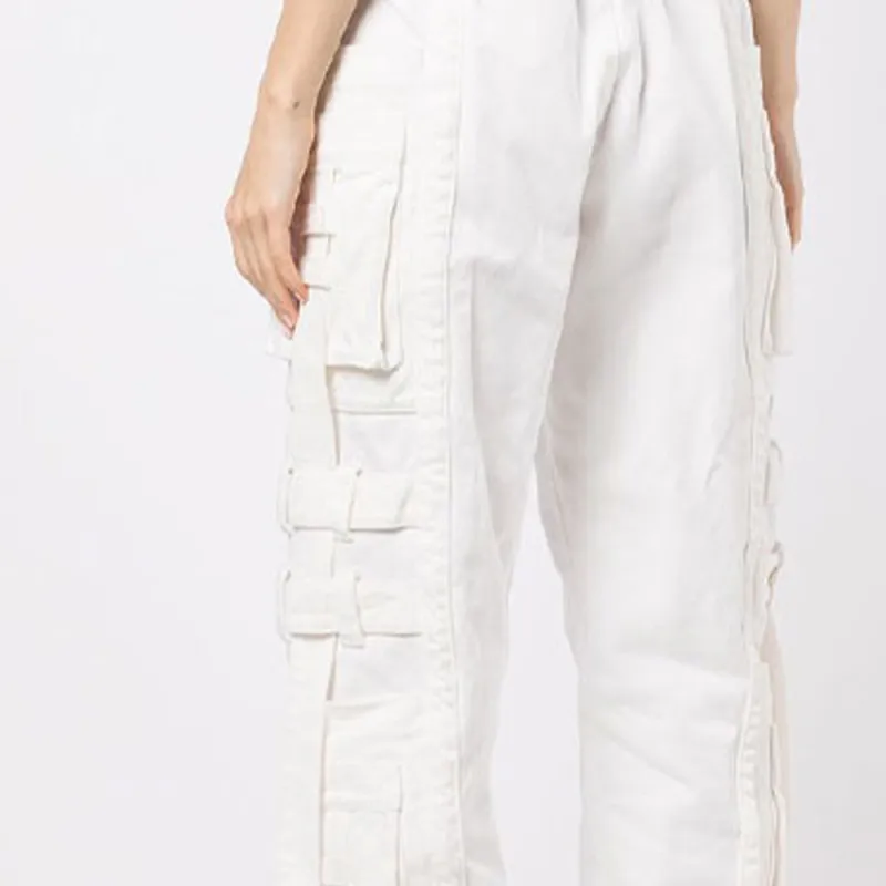 BALMAIN Cargo Pants Women's White-4