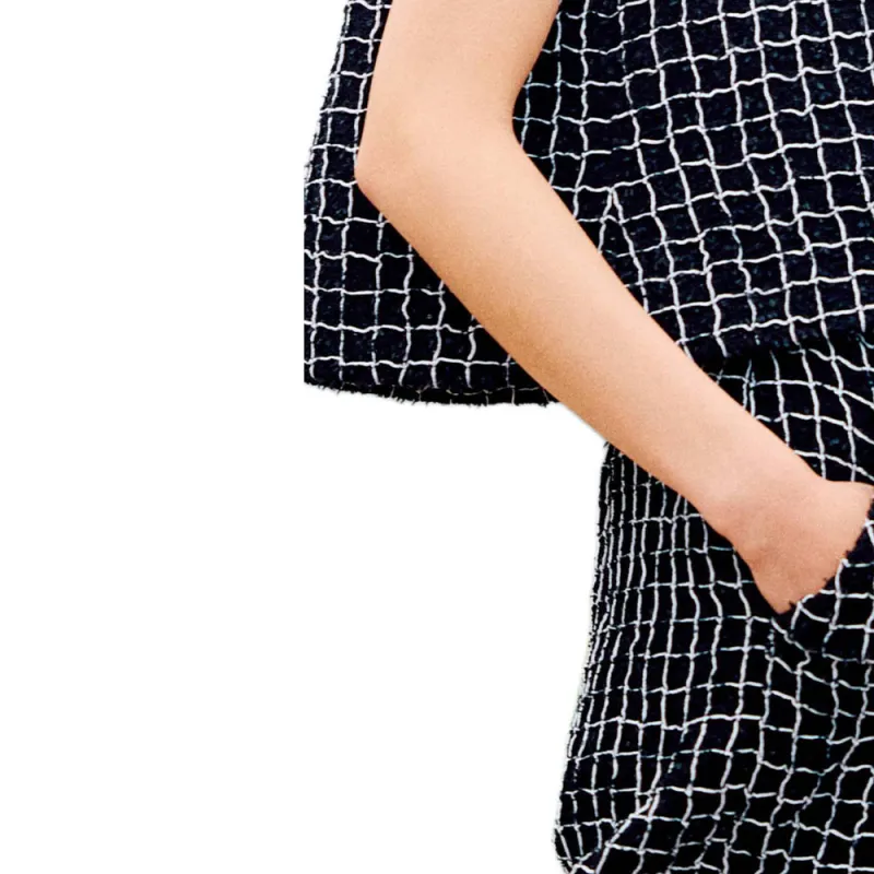 CHANEL SS25 Casual Shorts Women's Black White-4