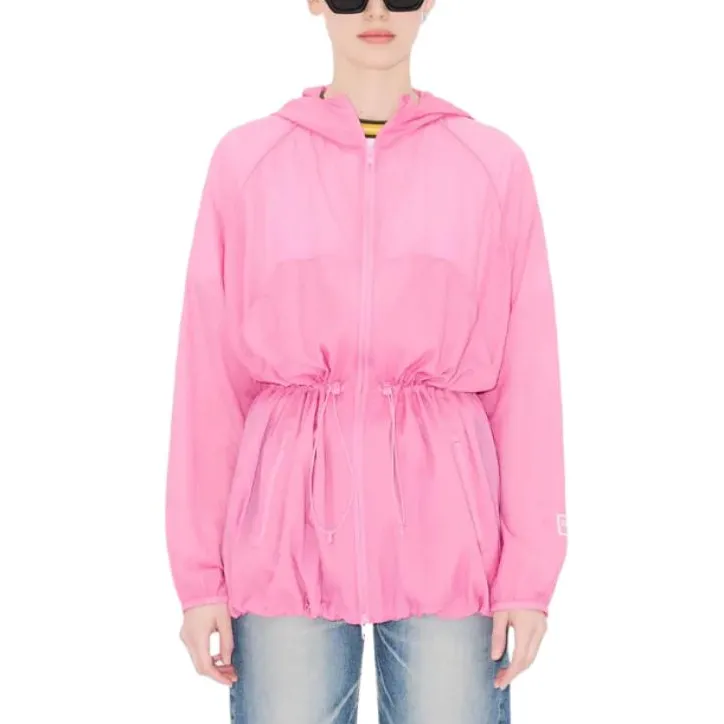 KENZO Trench Coats Women's Pink-3