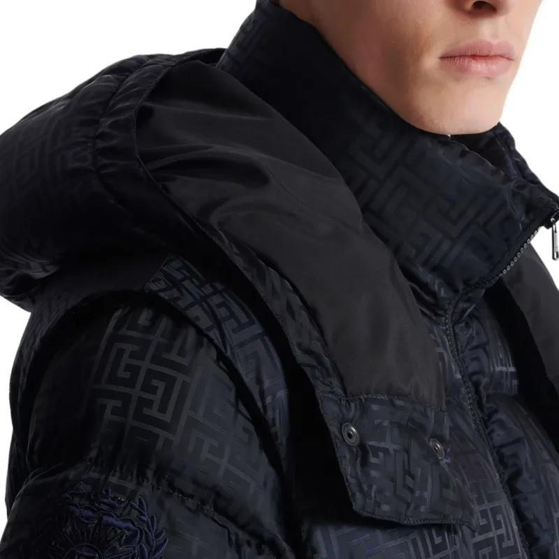 BALMAIN Monogram jacquard Padded Jacket-6