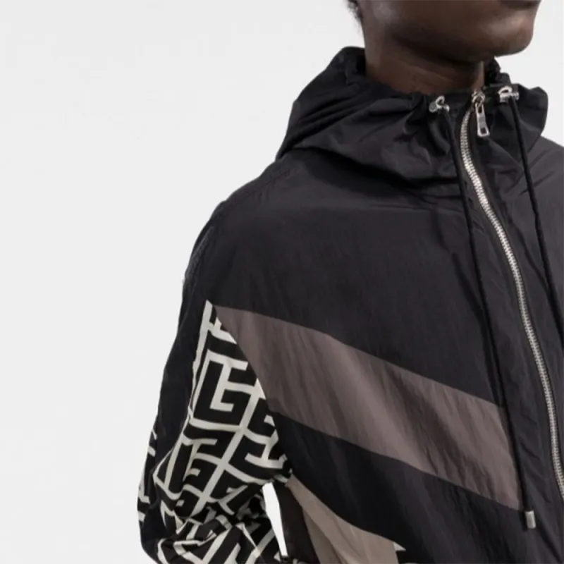 BALMAIN Signature Geometric print Jacket-3