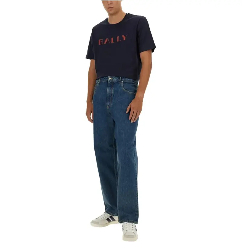 BALLY Logo Printed Crewneck T Shirt-2