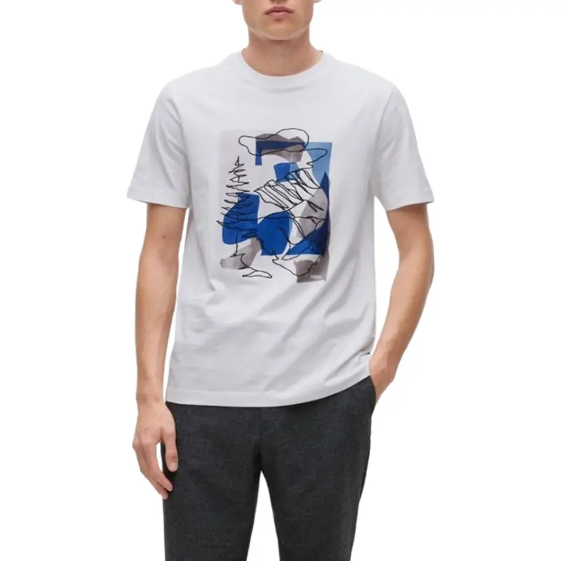 BOSS T-Shirts Men White-1