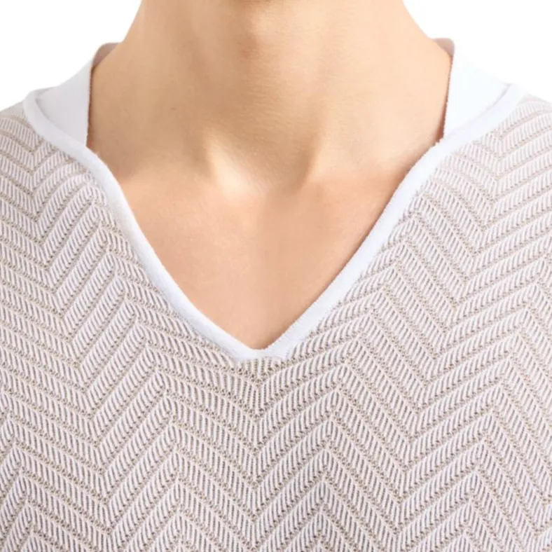 GIORGIO ARMANI Cashmere Viscose And Silk Jacquard Jumper-5