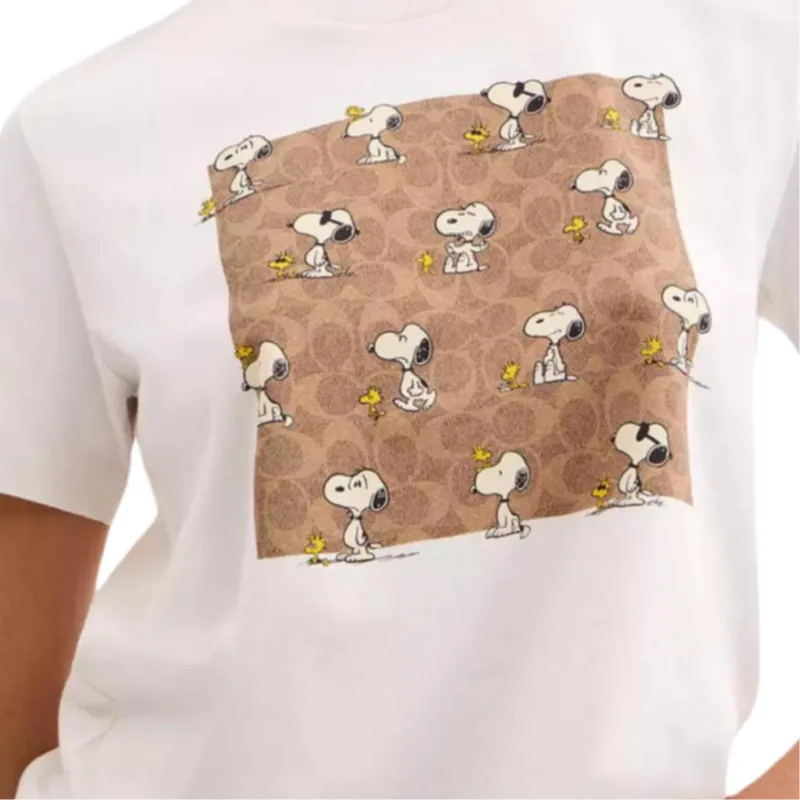 COACH x PEANUTS SS25 Regular T Shirt Women's White-4