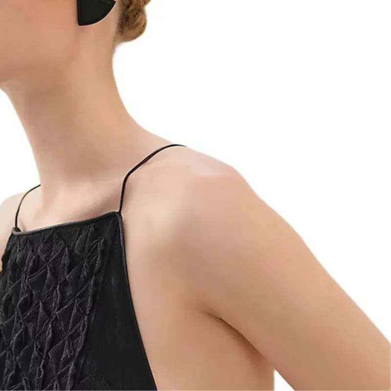 HERMES Slip Dress Women's Black-2