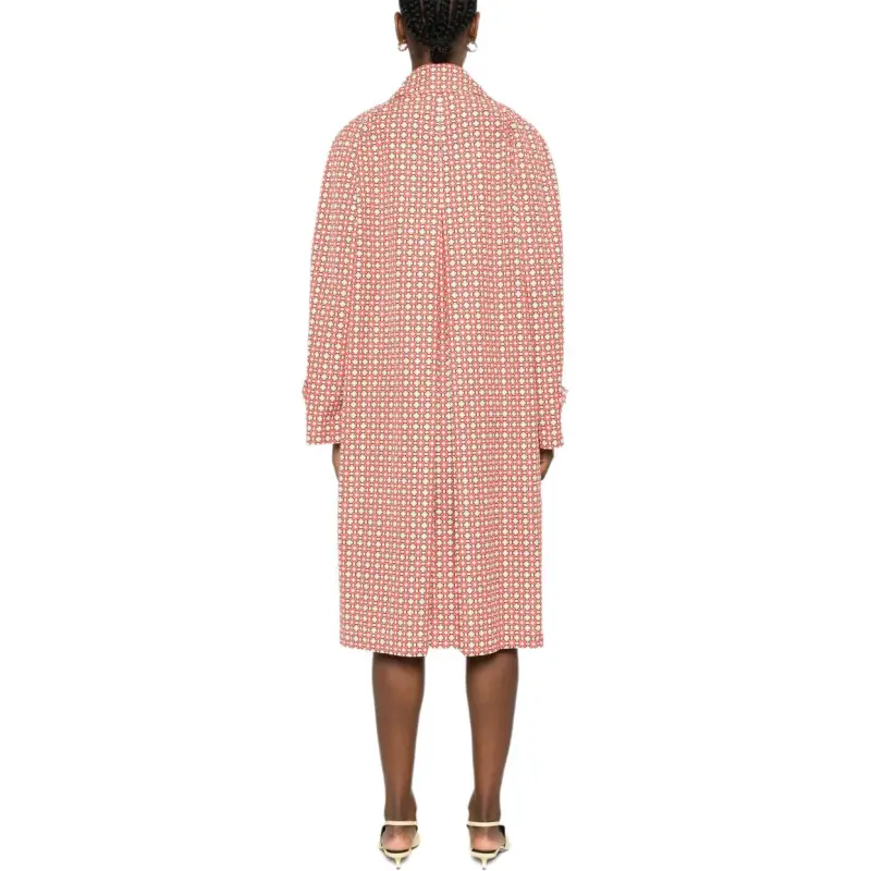 ERMANNO SCERVINO Geometric print Trench Coat-1