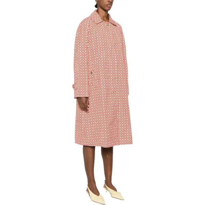 ERMANNO SCERVINO Geometric print Trench Coat-2