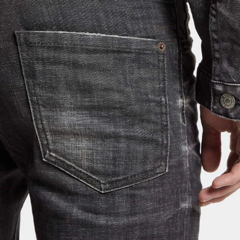 Dsquared2 Slim Fit Distressed Cropped Jeans-5