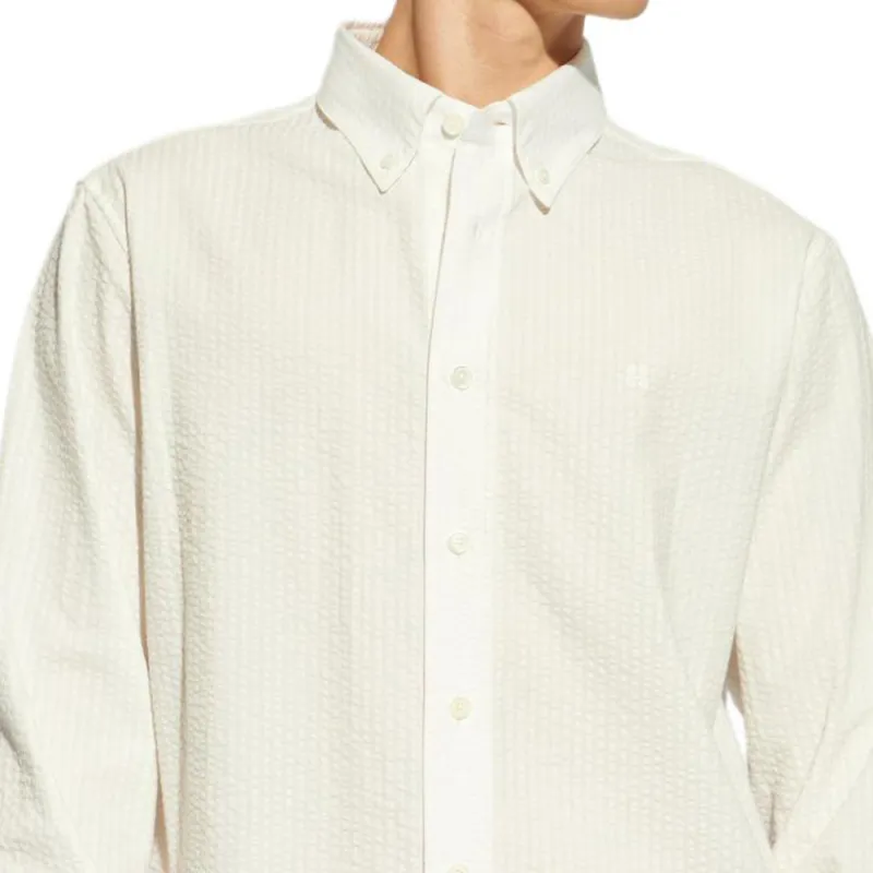 Givenchy Logo Detailed Long Sleeved Shirt-4