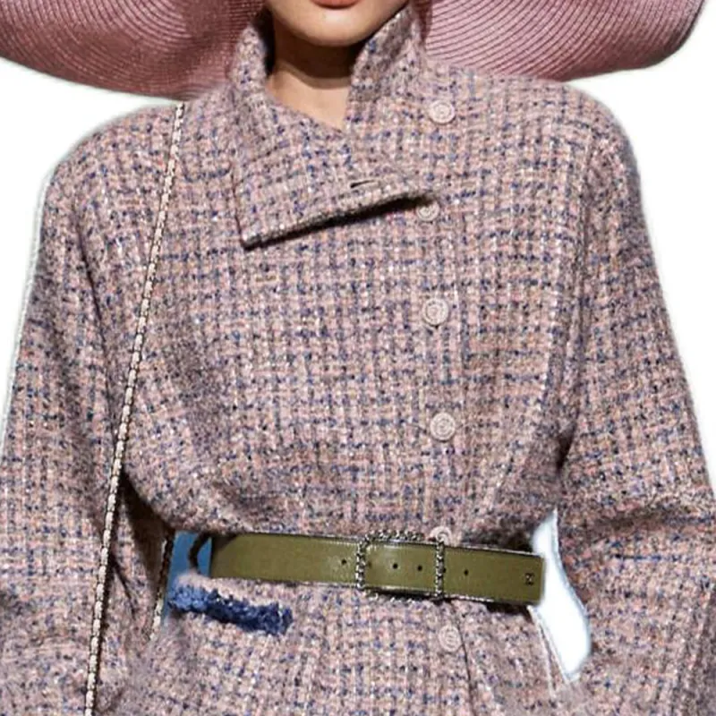 CHANEL Coats Women's Light Pink Red-3