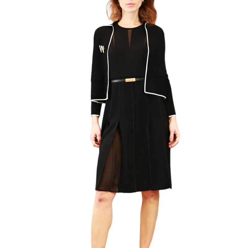 MaxMara Studio Short Sleeved Dress Women's Black-2
