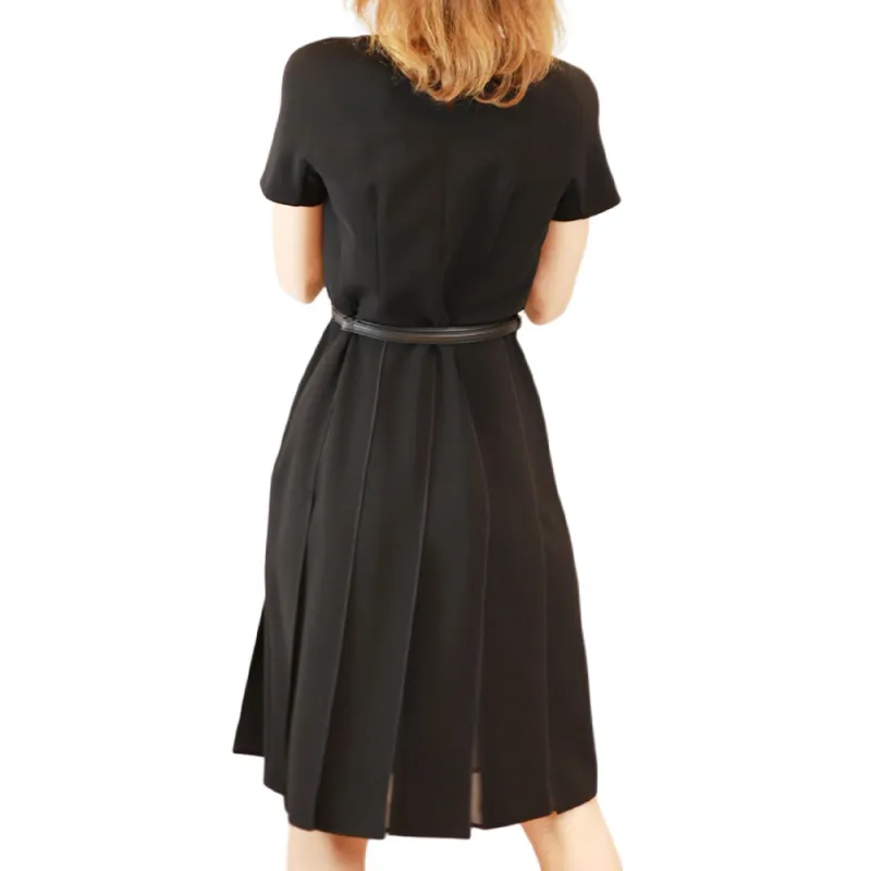 MaxMara Studio Short Sleeved Dress Women's Black-1