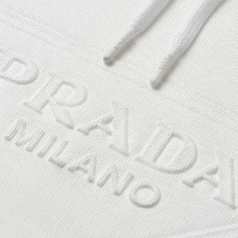 PRADA Debossed Logo Hoodie-6