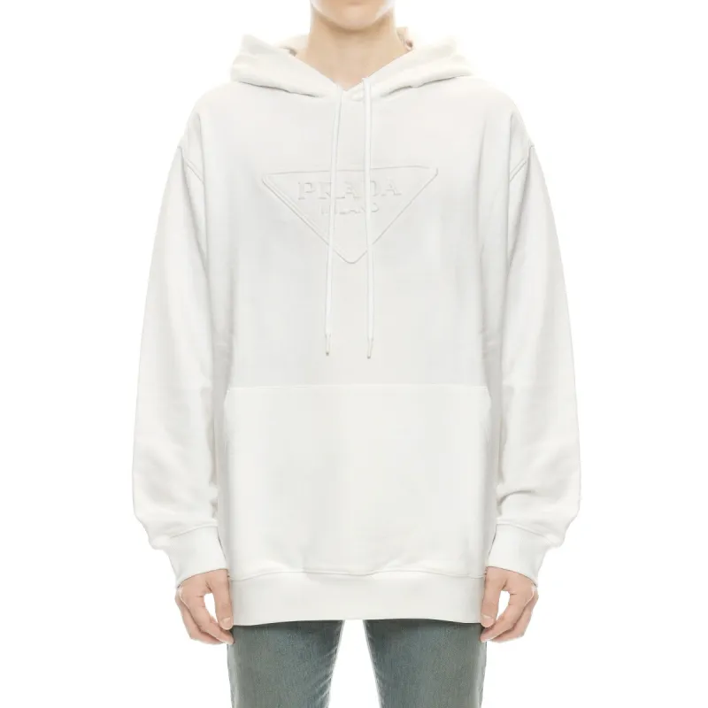 PRADA Debossed Logo Hoodie-1