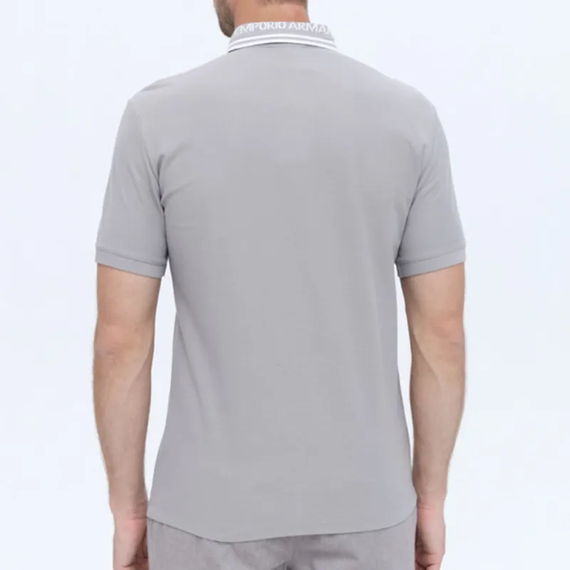 EMPORIO ARMANI SS23 Polo Shirt Men's Gray-4