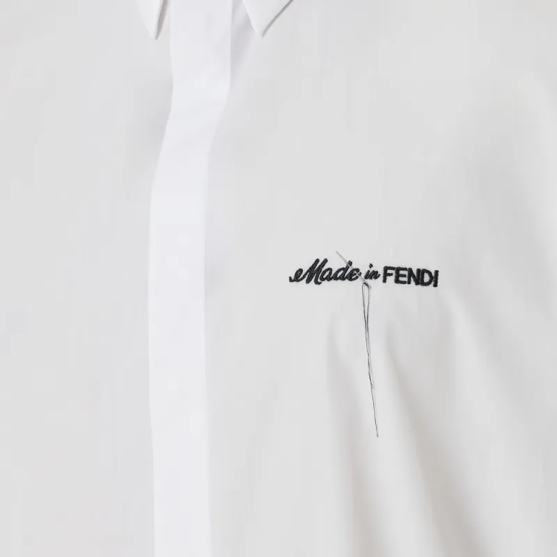 FENDI Shirts Men White-5