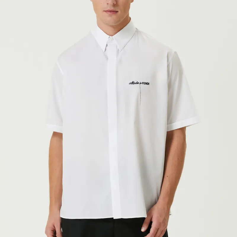 FENDI Shirts Men White-2