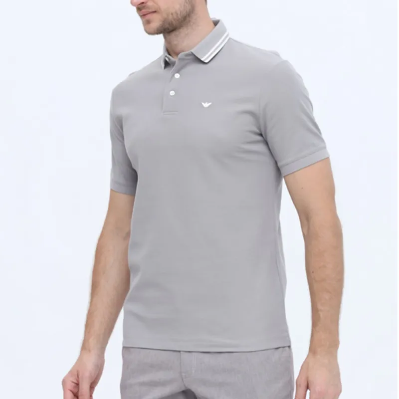 EMPORIO ARMANI SS23 Polo Shirt Men's Gray-5