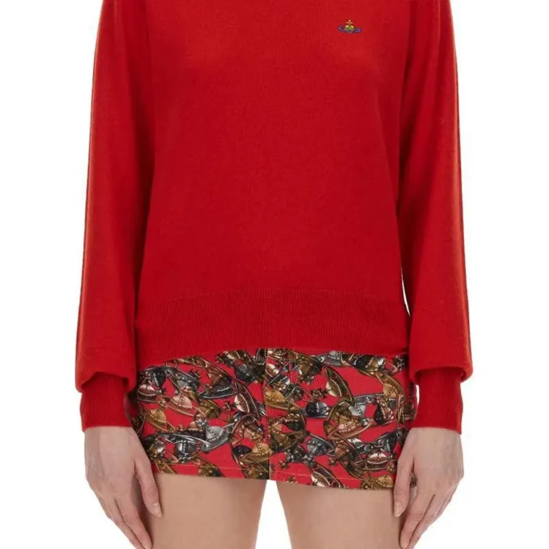 Vivienne Westwood Orb Embroidered Crewneck Jumper-3