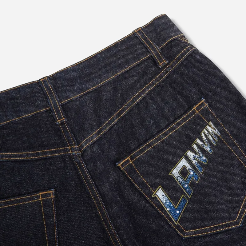 Lanvin Denim Shorts Women's Blue-3
