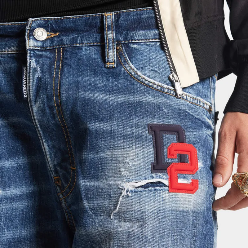 DSQUARED 2 Distressed Denim Shorts-4