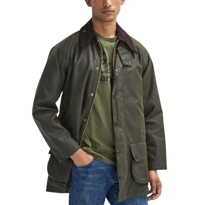 BARBOUR Beaufort Long Sleeved Wax Jacket-2