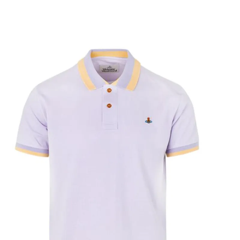 Vivienne Westwood SS23 Polo Shirt Men's Purple-1