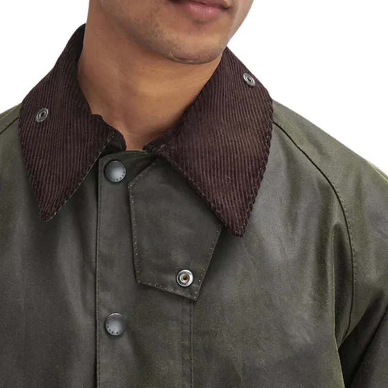 BARBOUR Beaufort Long Sleeved Wax Jacket-4