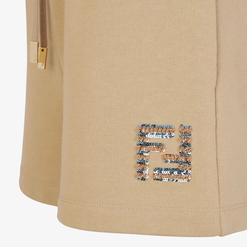 FENDI Ff Sequin Embellished Drawstring Shorts-5