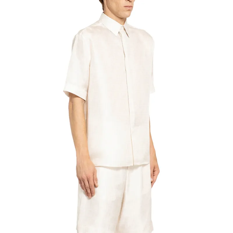 FENDI Allover Logo Printed Buttoned Shirt-5