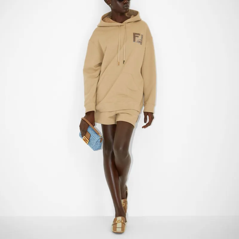 FENDI Ff Sequin Embellished Drawstring Shorts-2