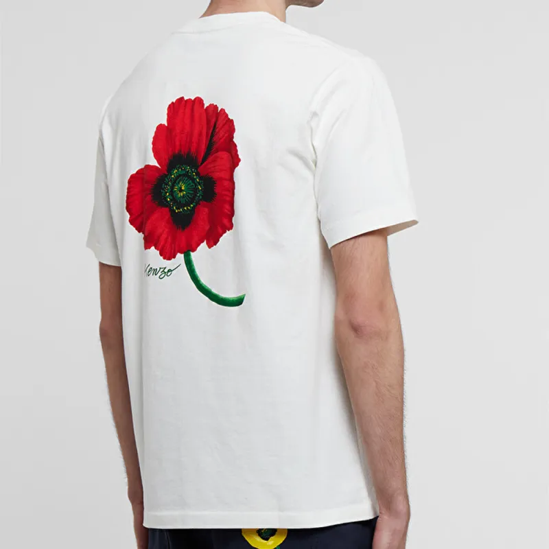 KENZO Poppy By Nigo Women's Loose T Shirt Off White-3
