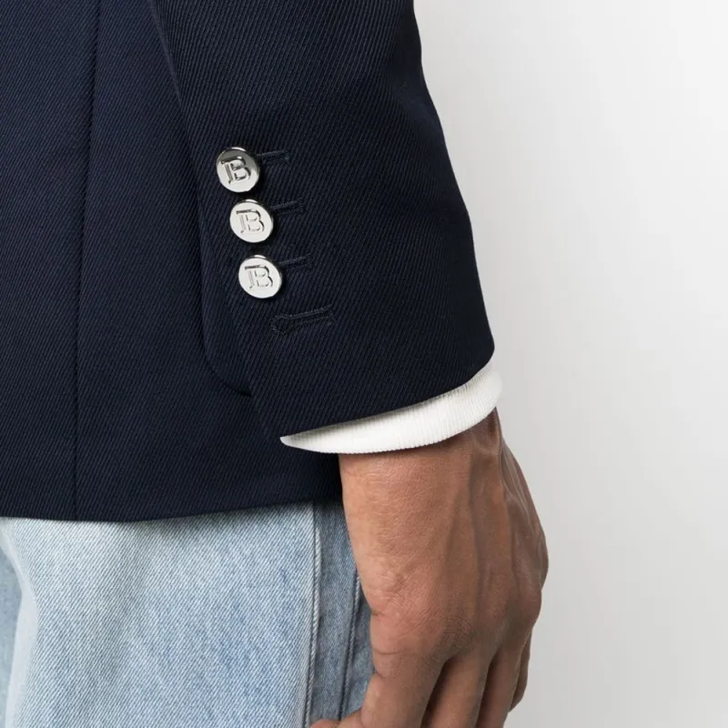 BALMAIN Double Breasted Tailored Blazer-5