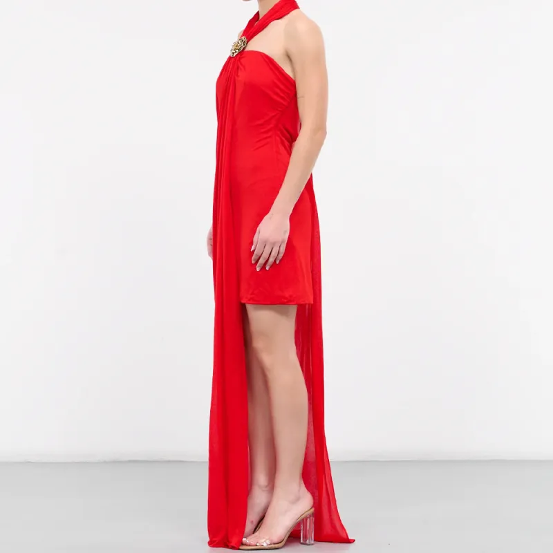 Blumarine Sleeveless Dress Women's Red-4