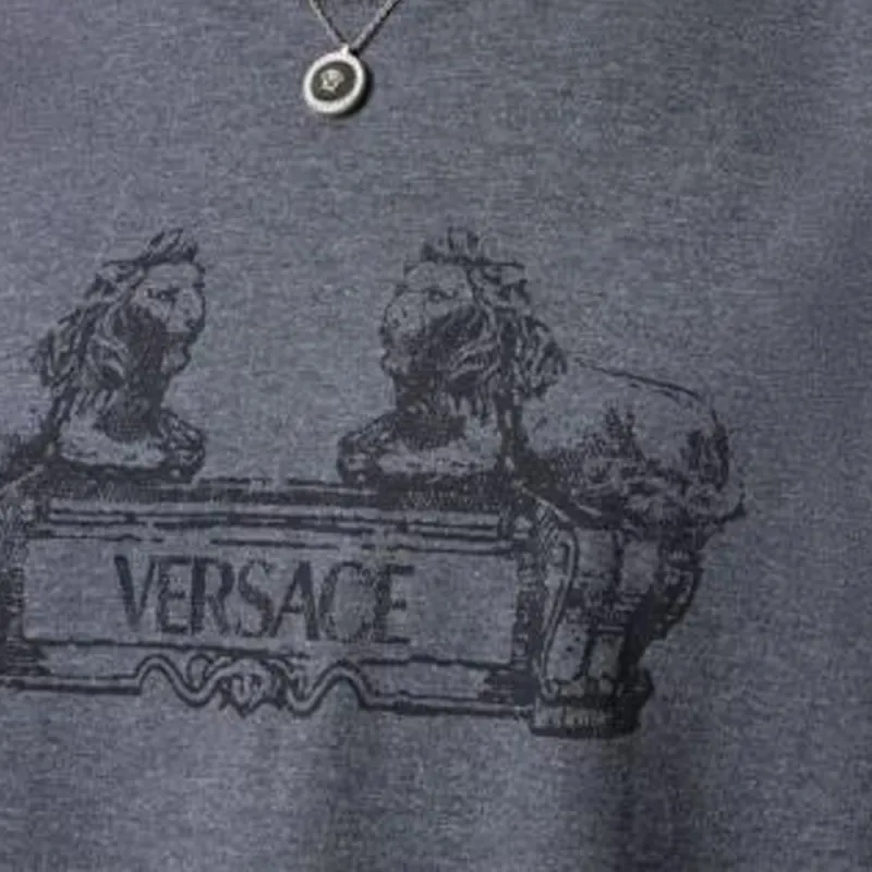 VERSACE Logo-print Cotton T-shirt-6