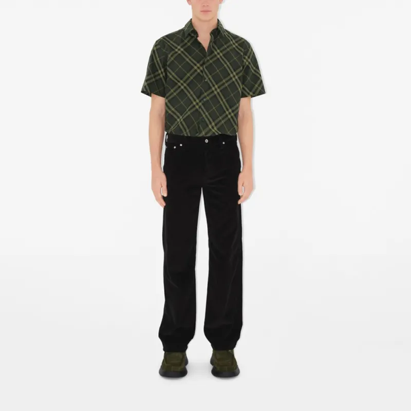Burberry Shirt Men's Dark Green-1