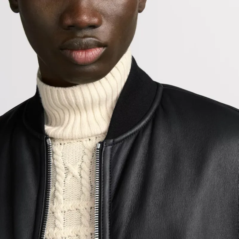 DIOR Leather Jacket Men's Black-7