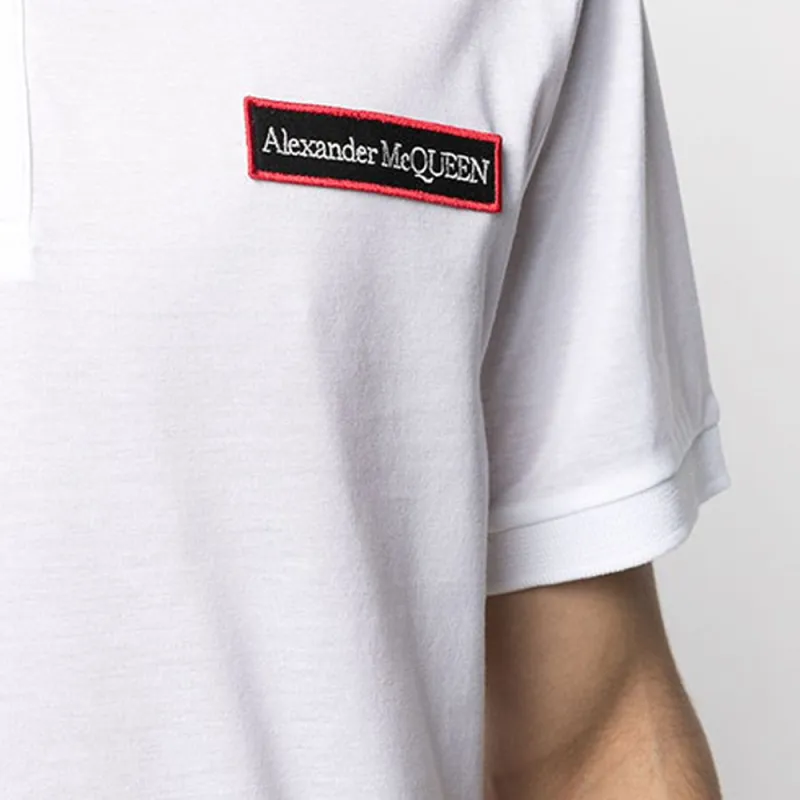 Alexander McQueen SS21 Polo Shirt Men's White-4