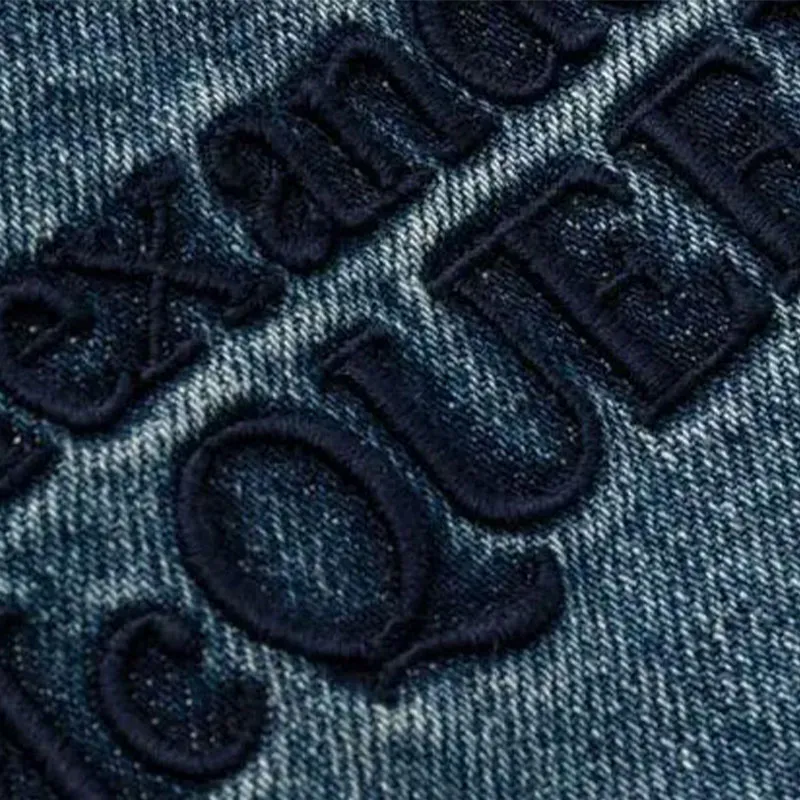 Alexander McQueen Low Rise Logo Embroidered Jeans-4