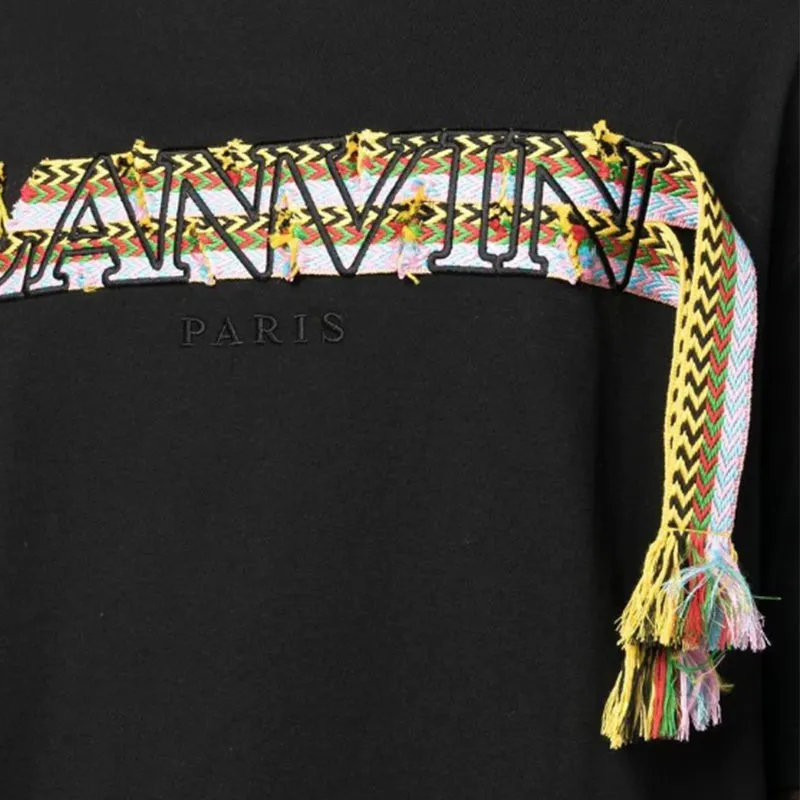 Lanvin Crazy Curb Lace Logo T-shirt-4