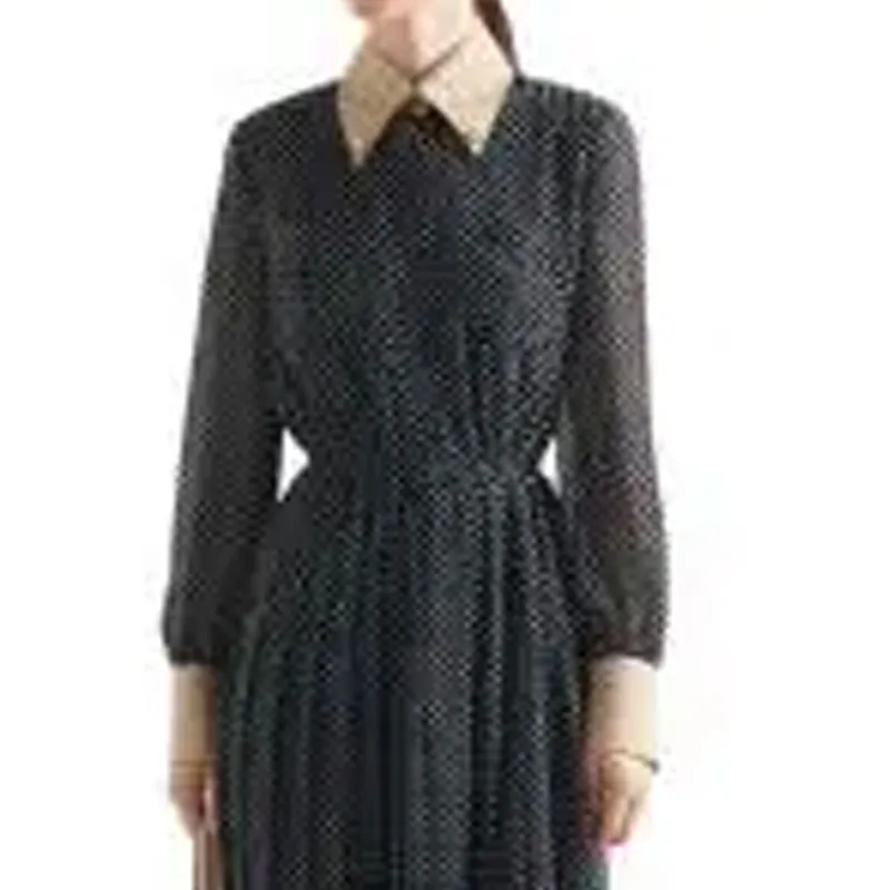 PRADA SS24 Long-Sleeved Dresses Women's Marine Blue-4